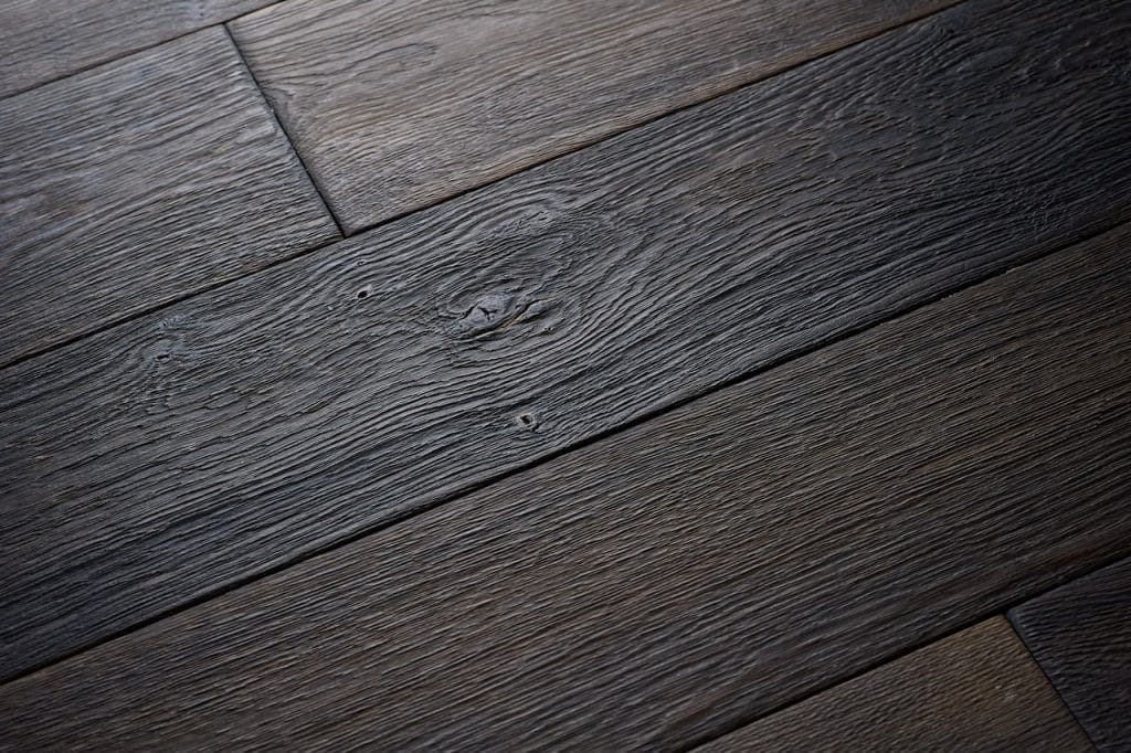 Antique Floors - Renaissance N7 - Dark Textured Timber Floor Close Up