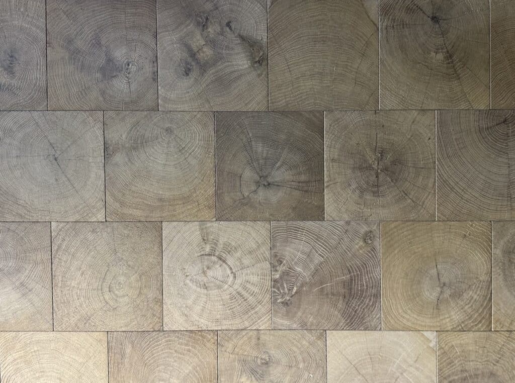 end grain American oak flooring - Oiled wood floor