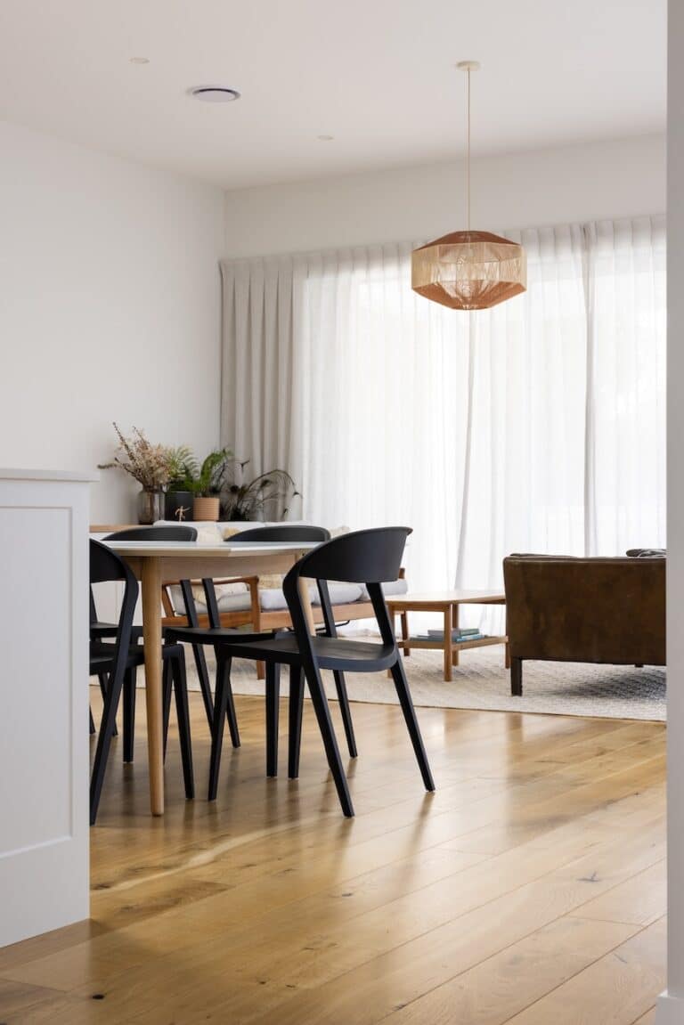 Distilled Collection Lithuanian oak timber flooring in modern living area, Auckland