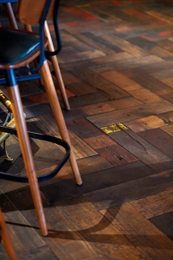 Wagon Back Herringbone Reclaimed French Oak Flooring