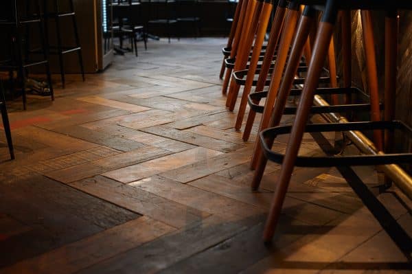 Wagon Back Herringbone Reclaimed French Oak Flooring