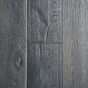 Thermal treated oak flooring European made dark heavy texture timber