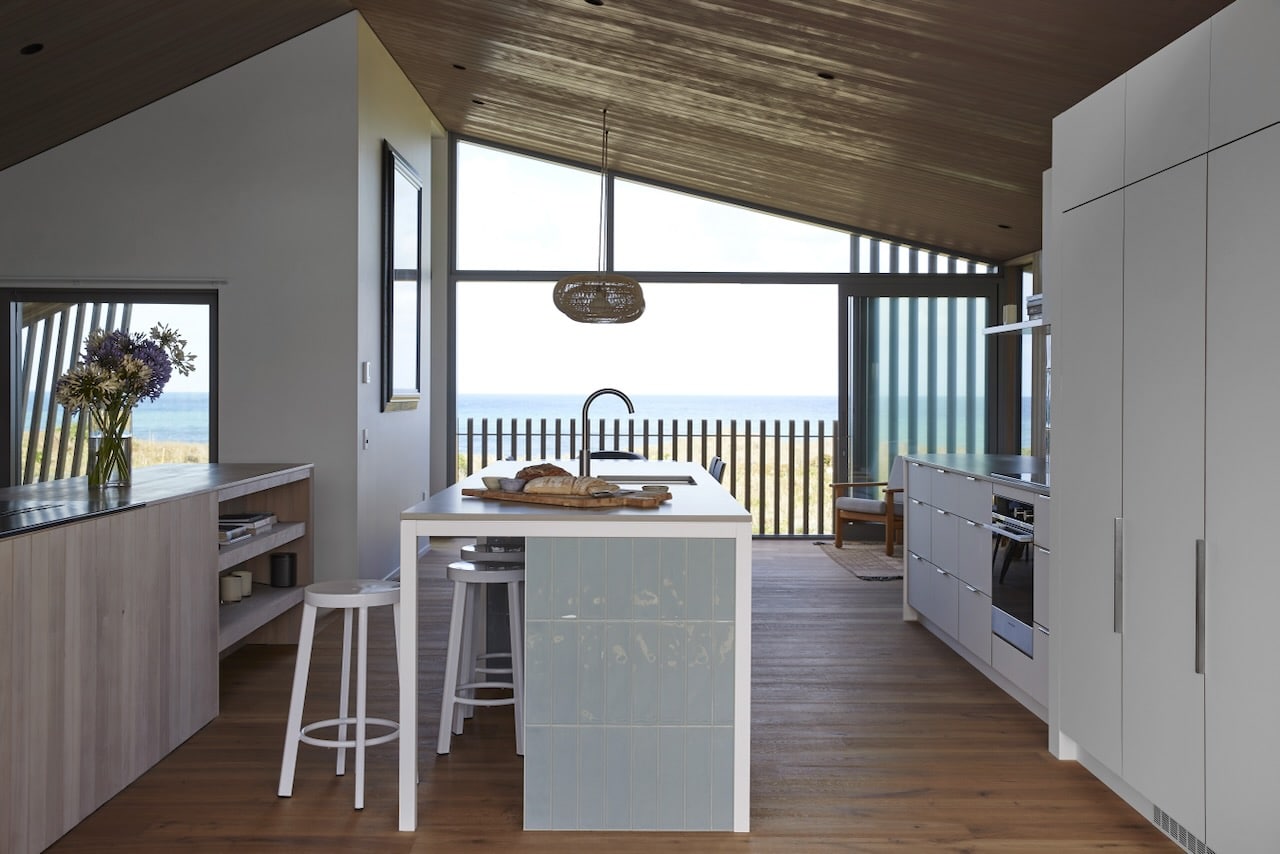 Oak Lapis oiled wood flooring  - Tent House Tairua - SGA