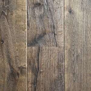 finely aged heat treated oak timber floor dark colour produced in Luxembourg Europe