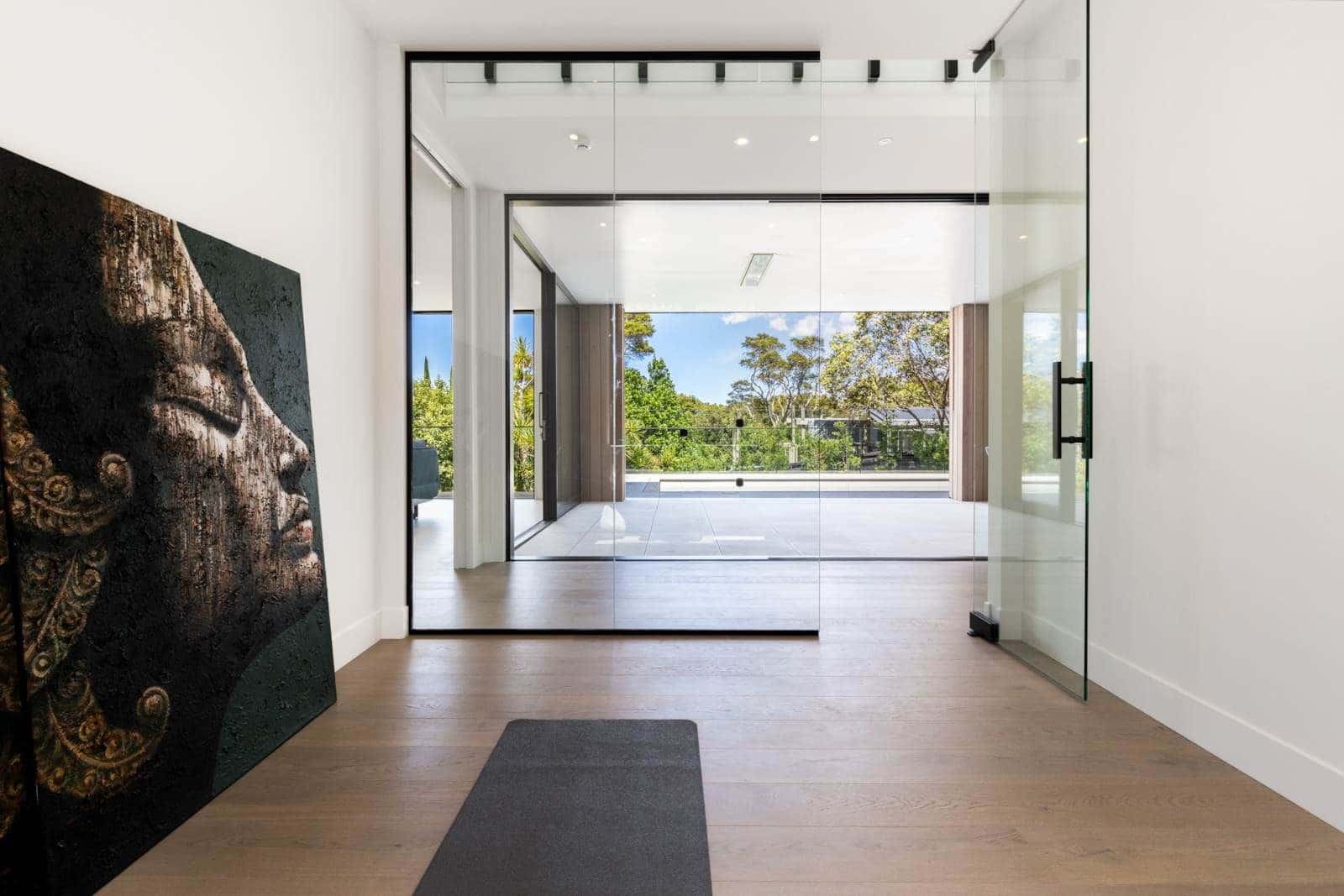 Light filled room wit stunning timber flooring