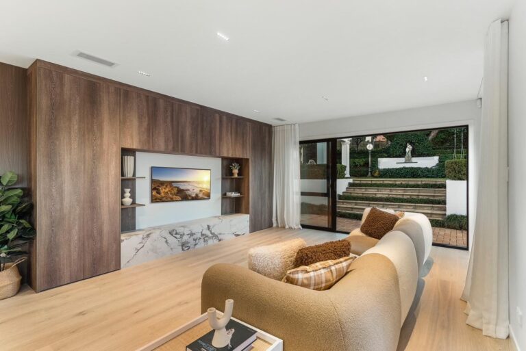Light filled room wit stunning timber flooring