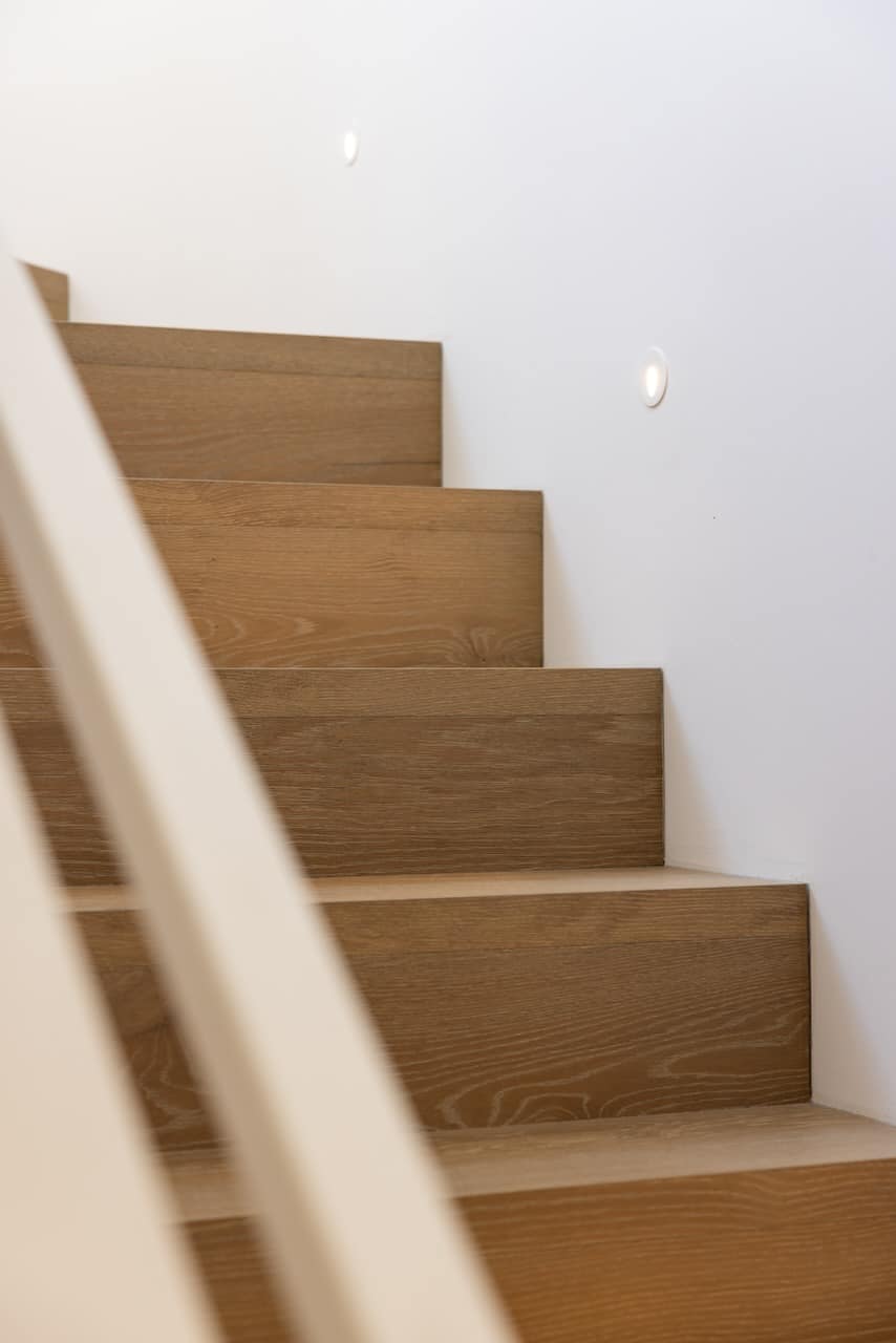 Chambord wide French Oak Flooring - Stairs
