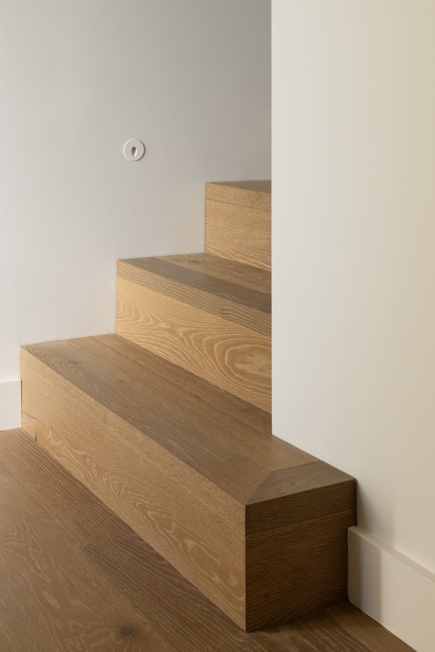 Chambord wide French Oak Flooring - Stairs