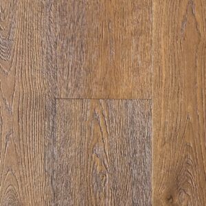 Patina Ochre warm golden character-grade engineered oak flooring, heavily brushed wide plank in a UV lacquer finish.